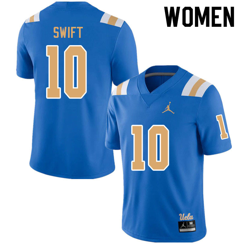 Jordan Brand Women #10 Joshua Swift UCLA Bruins College Football Jerseys Sale-Blue
